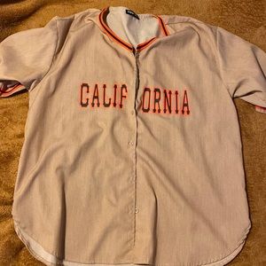 “California” baseball shirt from Shein